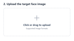 Upload target face