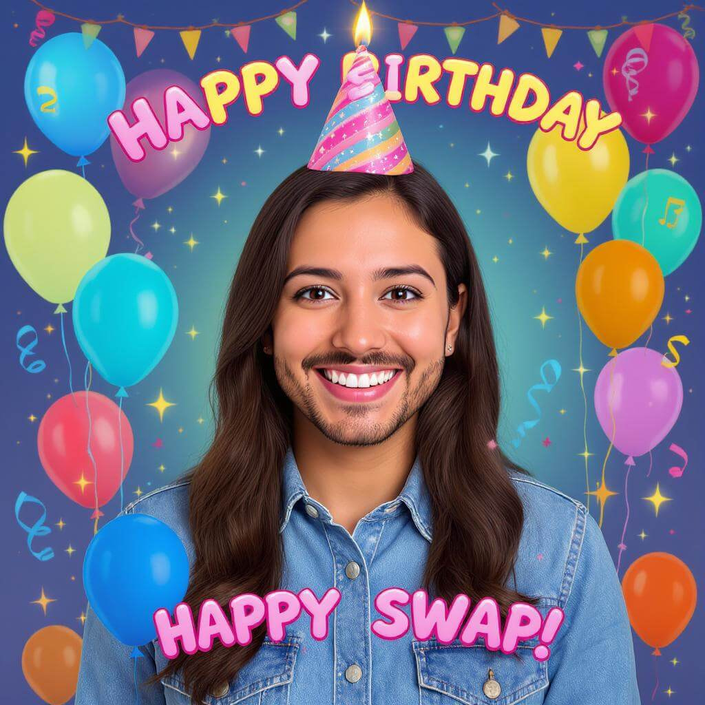 Birthday Gifts with GIF Face Swap